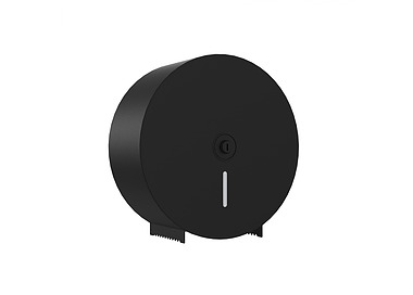 Bradley Dispenser Jumbo Single With Horizontal Window & Back Plate Matt Black