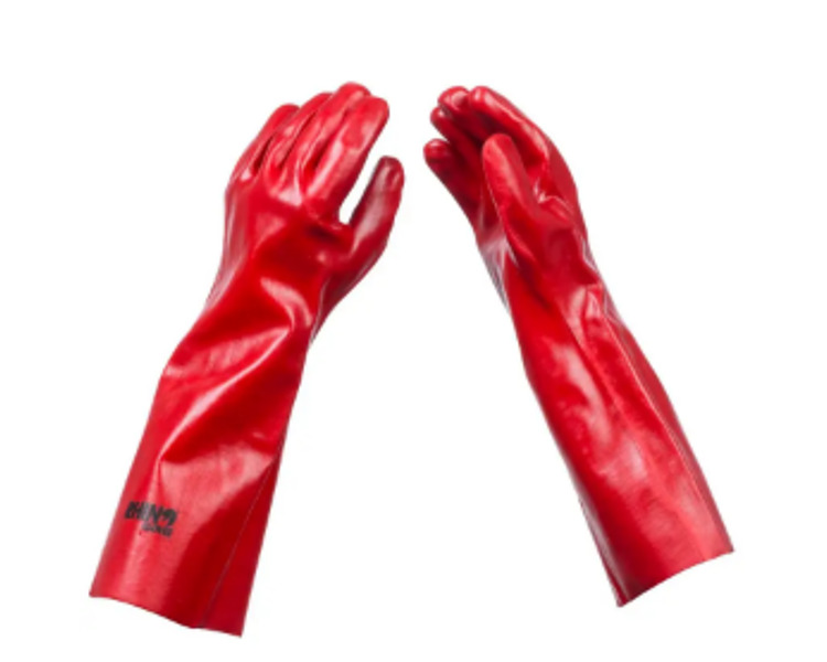 Glove Chemical ResistancePVC Red 450mm