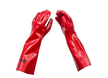 Glove Chemical ResistancePVC Red 450mm