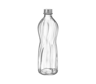 Bormioli Rocco Aqua Bottle With Lid Clear 1Ltr 6/Ctn