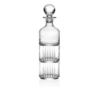 RCR Combo Whiskey Decanter With 2 x DOF 345ml 9/Ctn