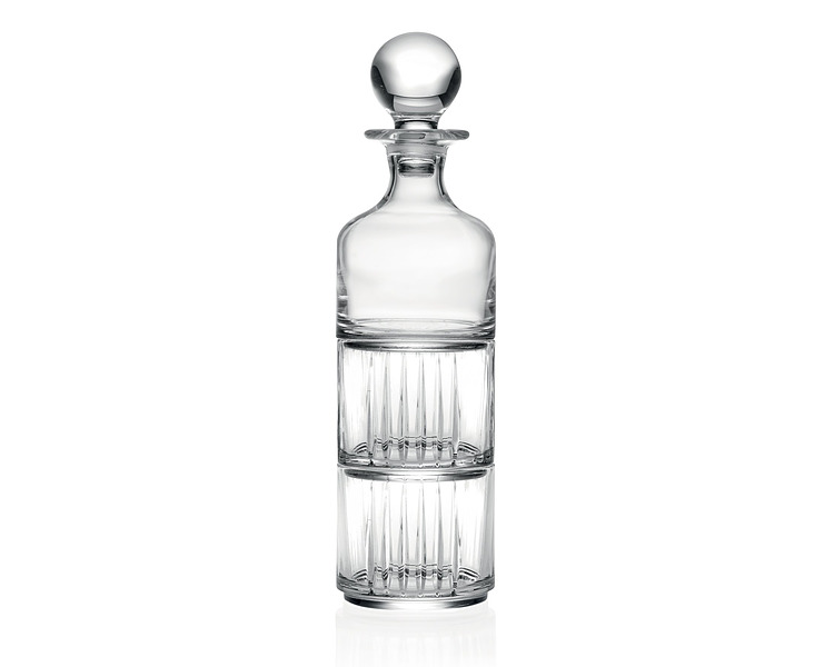 RCR Combo Whiskey Decanter With 2 x DOF 345ml 9/Ctn