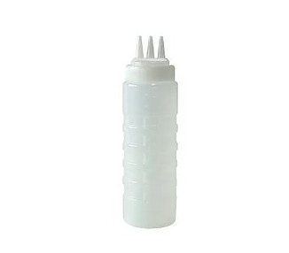 Squeeze Bottle Wide Mouth Triple Nozzle 750ml 24/Ctn