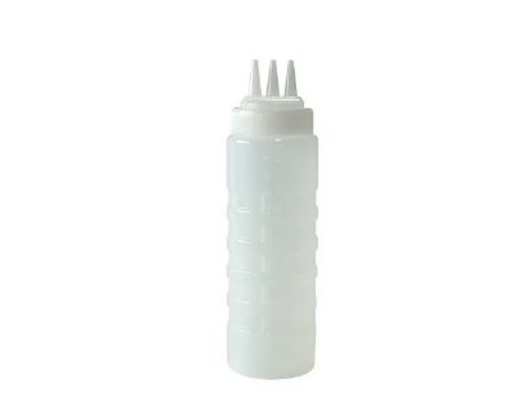 Squeeze Bottle Wide Mouth Triple Nozzle 750ml 24/Ctn