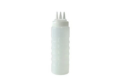 Squeeze Bottle Wide Mouth Triple Nozzle 750ml 24/Ctn