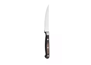 Steak Knife Pointed Tip Dark Handle 230mm 12/Ctn