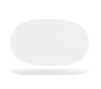 Moda Snow Oval Coupe Plate 405 x 240mm 3/Ctn