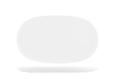 Moda Snow Oval Coupe Plate 405 x 240mm 3/Ctn