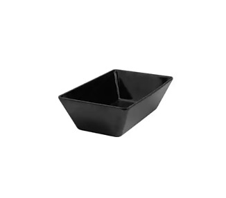 Melamine Rectangular Deep Dish Black 250 x 150 x 70mm 6/12