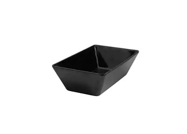 Melamine Rectangular Deep Dish Black 250 x 150 x 70mm 6/12
