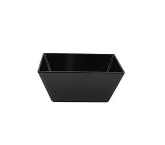 Melamine Square Bowl Black 240 x 240 x 100mm 3/12
