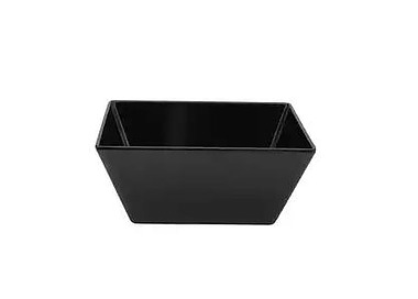 Melamine Square Bowl Black 240 x 240 x 100mm 3/12