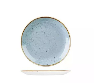 Churchill Round Coupe Plate Duck Egg 165mm 12/Ctn