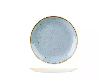Churchill Round Coupe Plate Duck Egg 165mm 12/Ctn