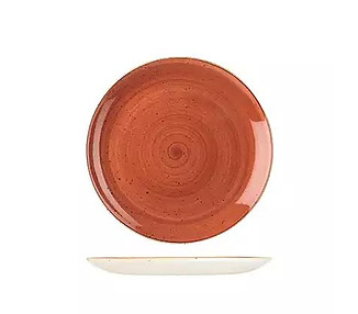 Churchill Round Coupe Plate Spiced Orange 165mm 12/Ctn