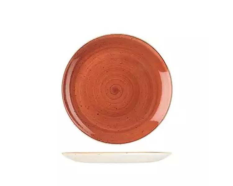 Churchill Round Coupe Plate Spiced Orange 165mm 12/Ctn