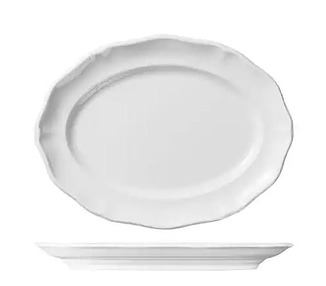 Luzerne Astoria White Oval Plate 300mm 3/12