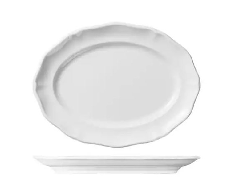 Luzerne Astoria White Oval Plate 300mm 3/12