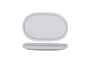 Tablekraft Naturals Oval Plate Ash Grey 210 x 135 x 20mm 6/48