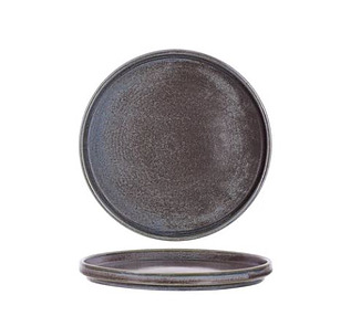 Tablekraft Urban Round Rim Plate Greystone Blue 210 x 22mm 6/36