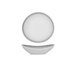 Tablekraft Bistro Organic Plate Frosted Steel 200 x 195mm 4/24
