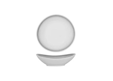 Tablekraft Bistro Organic Plate Frosted Steel 200 x 195mm 4/24