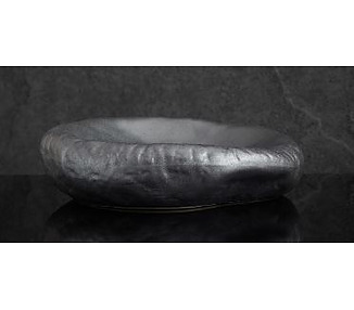 Luzerne Lek Stoneware Coupe Plate Black 26cm 6/Ctn 30MOQ