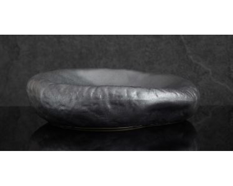 Luzerne Lek Stoneware Coupe Plate Black 26cm 6/Ctn 30MOQ