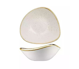 Churchill Triangular Bowl Barley White 185mm 370ml 12/Ctn