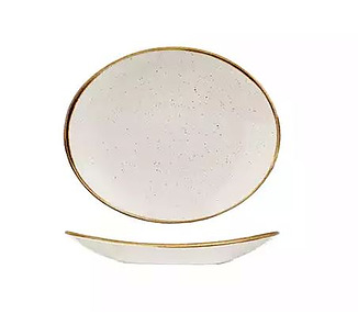 Churchill Oval Coupe Barley White 192 x 160mm 12/Ctn