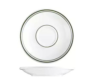 Tuxton Tea/Coffee Saucer Green Bay 152mm 36/Ctn
