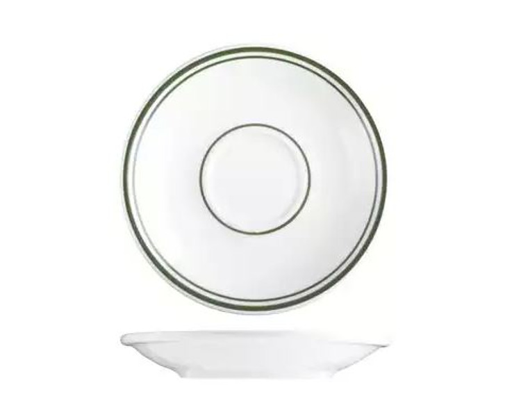 Tuxton Tea/Coffee Saucer Green Bay 152mm 36/Ctn