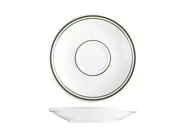Tuxton Tea/Coffee Saucer Green Bay 152mm 36/Ctn