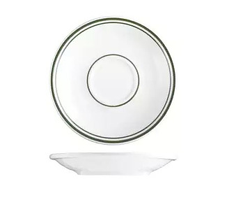 Tuxton Espresso Saucer Green Bay 127mm 36/Ctn