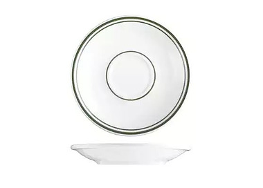Tuxton Espresso Saucer Green Bay 127mm 36/Ctn