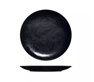 Karbon Coupe Plate Black 210mm 12/Ctn
