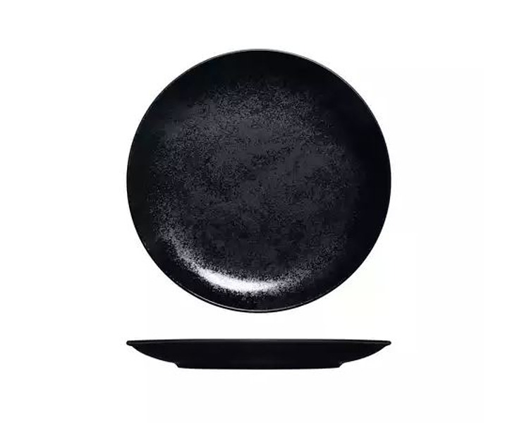 Karbon Coupe Plate Black 210mm 12/Ctn