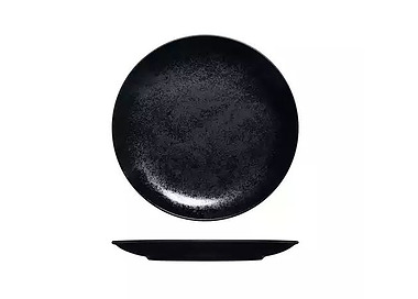 Karbon Coupe Plate Black 210mm 12/Ctn