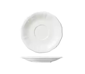 Luzerne Astoria White Tea/Coffee Saucer 154mm 6/24