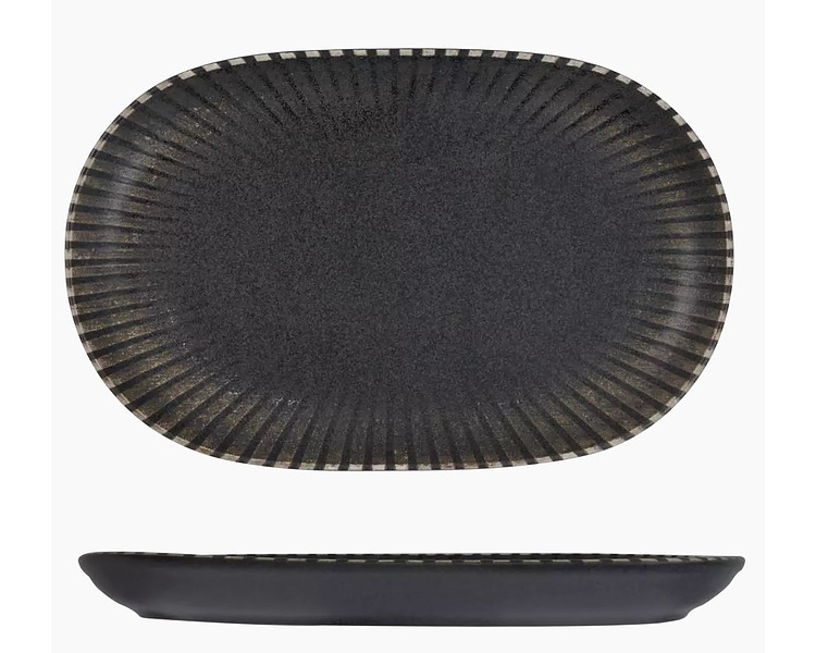 ID Fine Reckless Coupe Oval Platter 370 x 240mm 6/Ctn