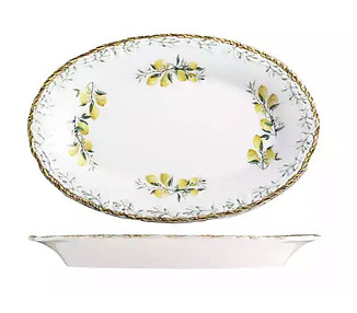 ID Fine Verona Oval Scalloped Plate 260 x 170mm 6/Ctn
