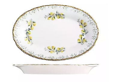 ID Fine Verona Oval Scalloped Plate 260 x 170mm 6/Ctn