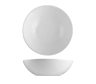 Pottr Aspen Round Bowl White 210mm 4/Ctn