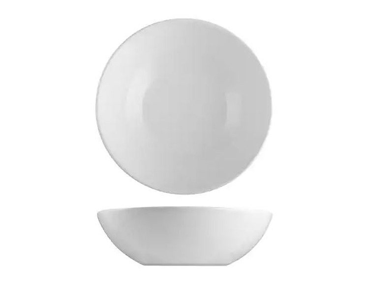 Pottr Aspen Round Bowl White 210mm 4/Ctn