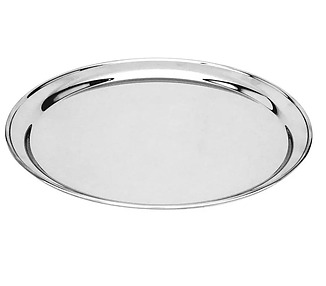 Round Tray S/S 250mm 12/Ctn