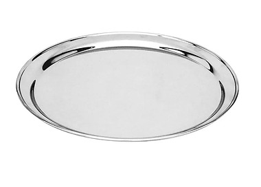 Round Tray S/S 250mm 12/Ctn