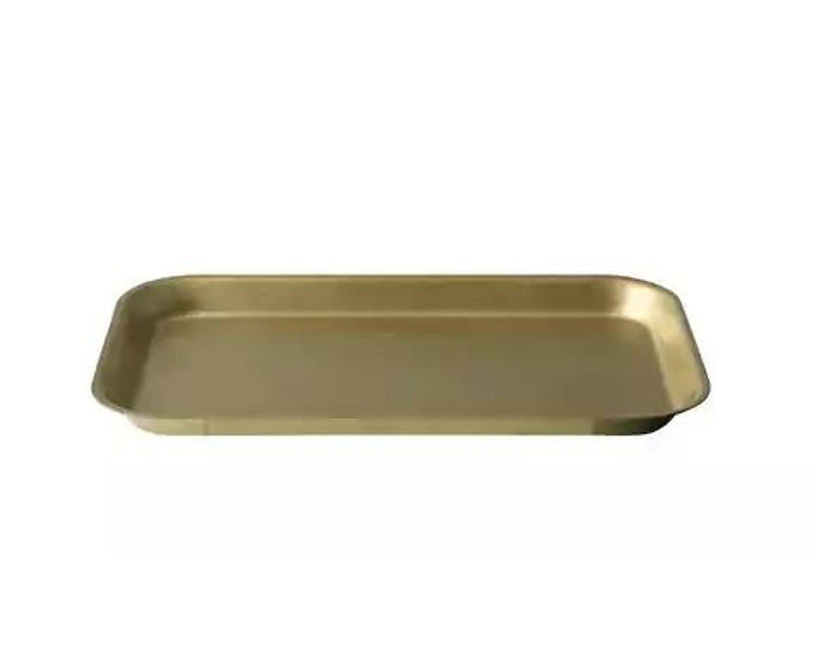 Moda Vintage Rectangular Tray Gold 190 x 110 x 12mm 12/72