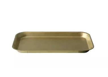 Moda Vintage Rectangular Tray Gold 190 x 110 x 12mm 12/72