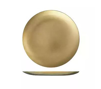 Moda Vintage Coupe Plate Gold 170mm 6/Ctn