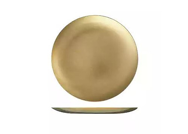 Moda Vintage Coupe Plate Gold 170mm 6/Ctn